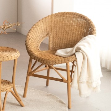 (익일배송) 이본1인체어(브라운/화이트/내추럴)