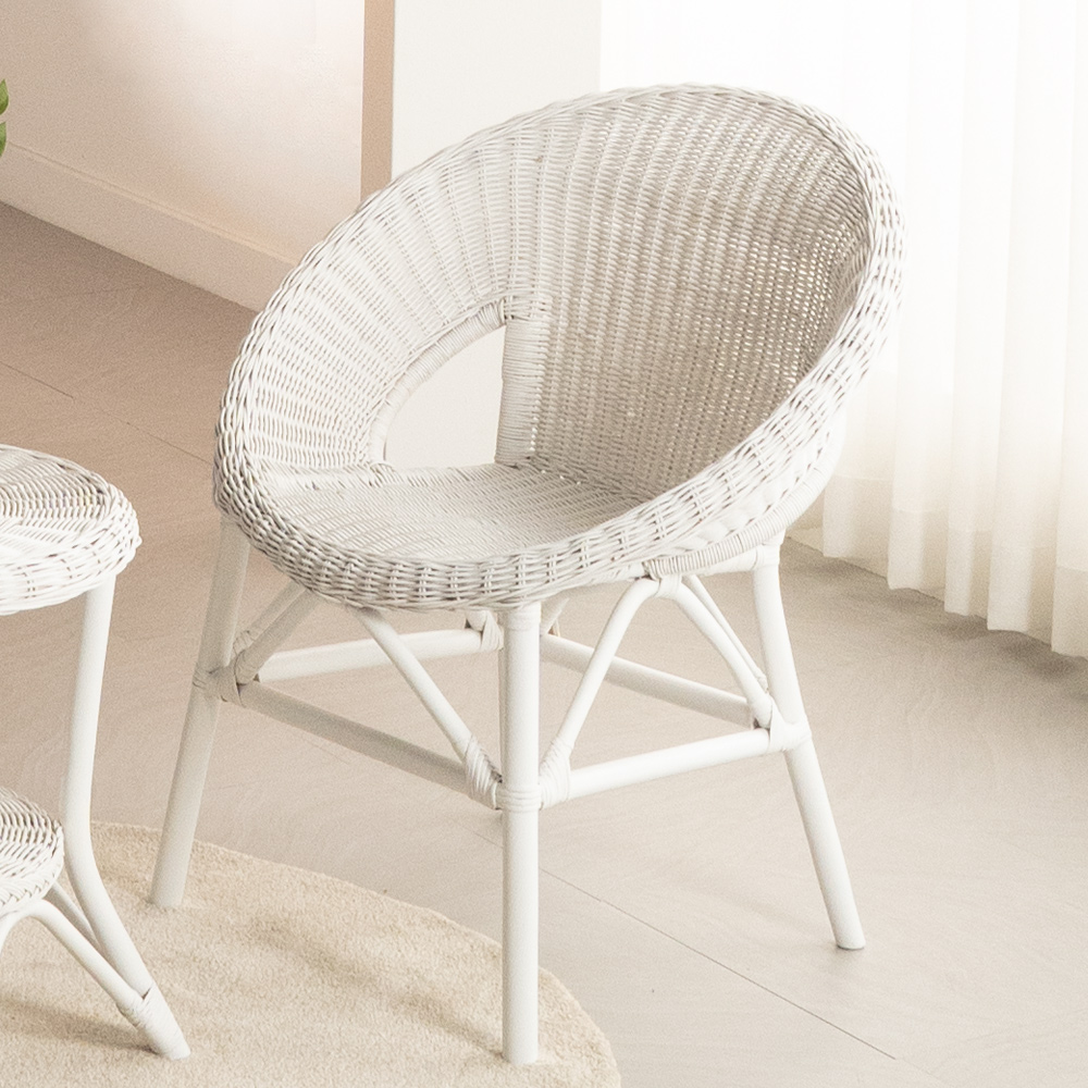 (익일배송) 이본1인체어(브라운/화이트/내추럴)