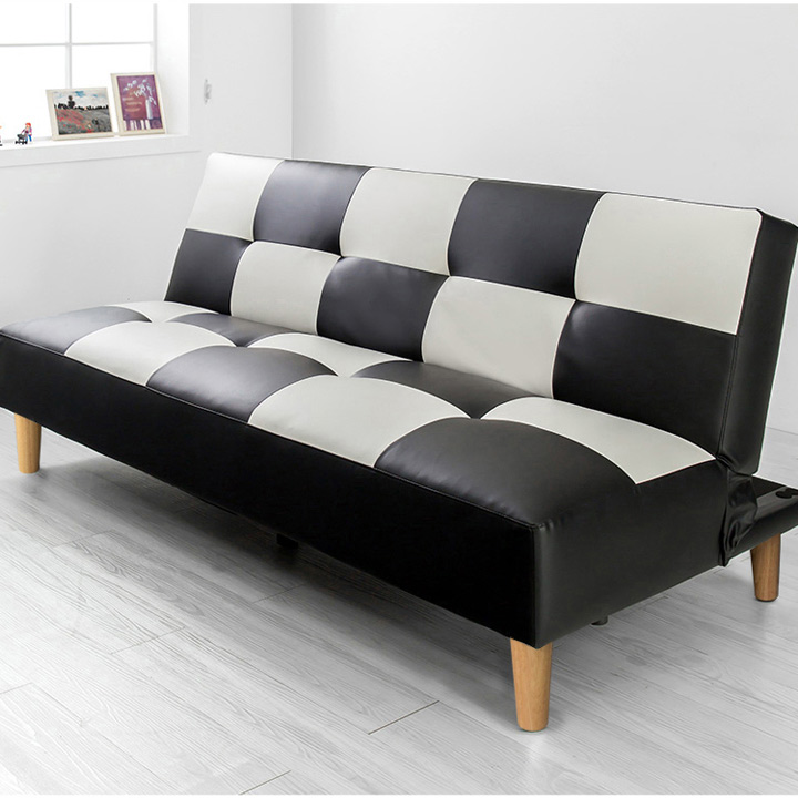 (익일배송) 체리소파베드PU인조가죽(투톤그레이)