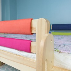 튜브철제분리형벙커이층침대전용 가드쿠션(견면솜 포함)