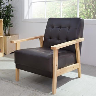 (익일배송) 레트로원목1인용쇼파의자