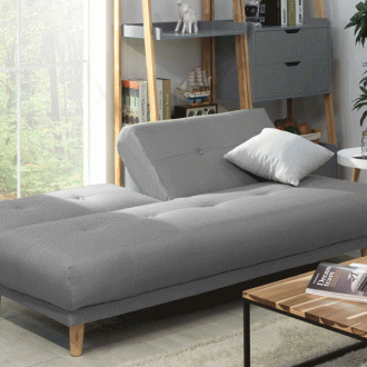 (익일배송) 라인패브릭(방수원단)3인독립형소파베드