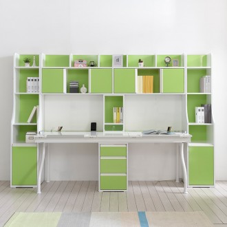 레이각도조절2인책상풀세트(핑크/그린/애쉬)(사은품:LED센서바증정)