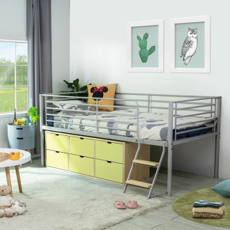 (5%추가할인/익일배송) 튜브철제벙커침대프레임+서랍장세트(원목발판증정/매트리스업그레이드)