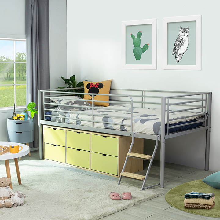 (5%추가할인/익일배송) 튜브철제벙커침대프레임+서랍장세트(원목발판증정/매트리스업그레이드)