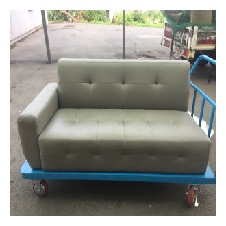 [B등급] 20190722-s1 데일리라텍스폼pu인조가죽소파우형_그레이(스툴없음)