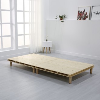 에보니아 평상형/저상형 양면원목매트리스깔판 프레임 다리형