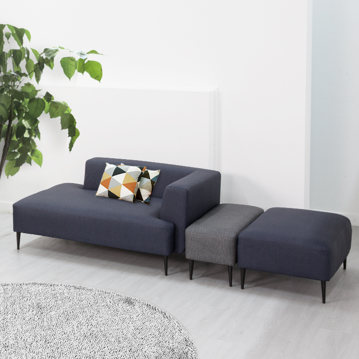 (익일배송/한정수량) 퍼즐2인용쇼파의자(스툴세트)