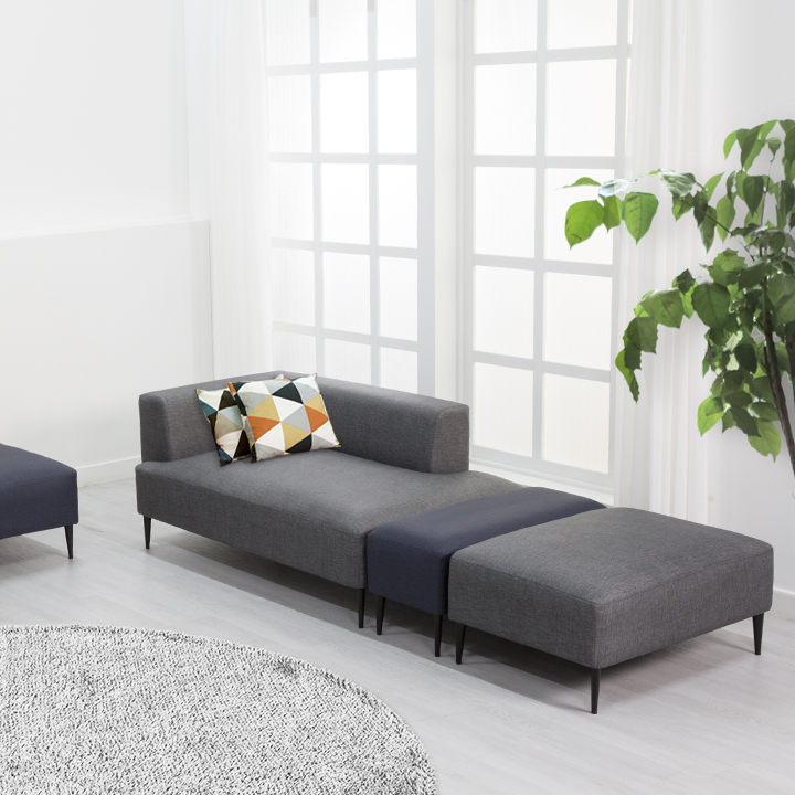 (익일배송/한정수량) 퍼즐2인용쇼파의자(스툴세트)