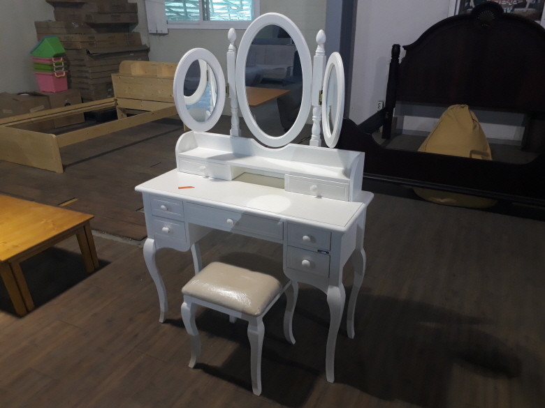 [B등급] 200212-5 로즈화장대세트_화이트