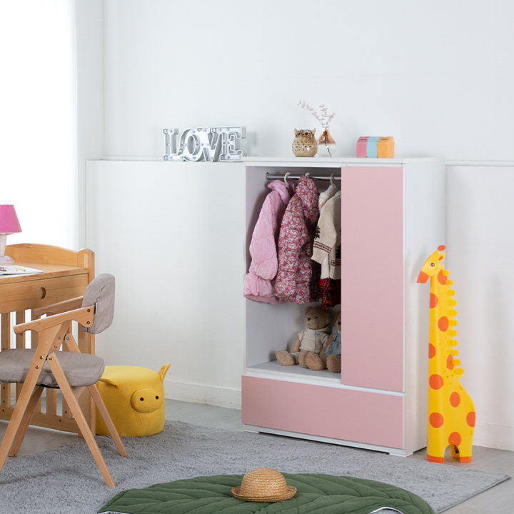 (착불) 레이토들러옷장행거형