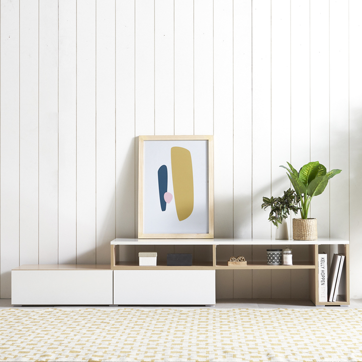 (착불) 라파엘확장형거실장세트