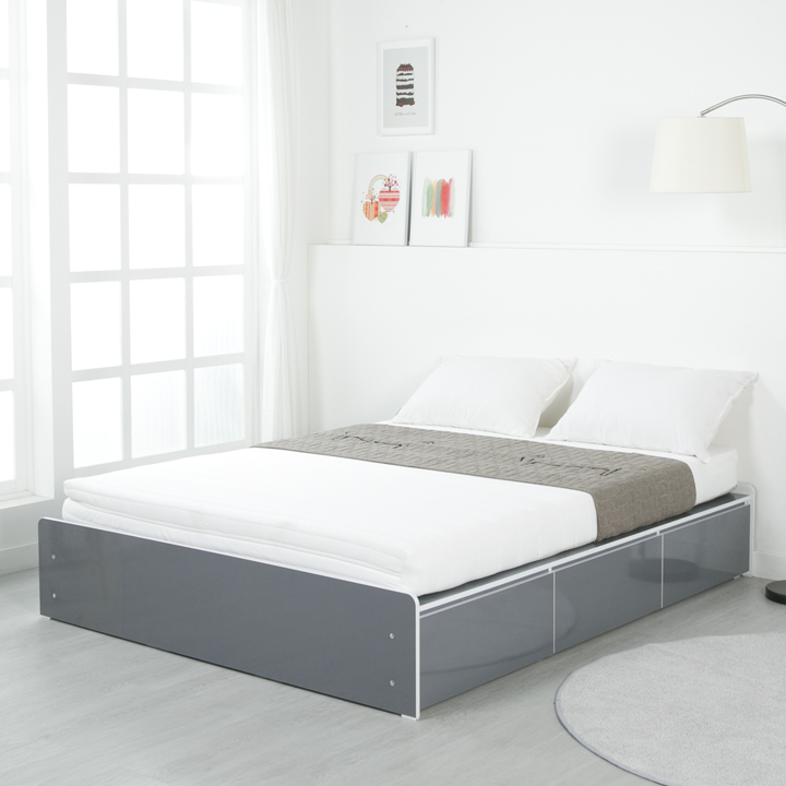 루시퍼무헤드수납형침대프레임(슈퍼싱글/퀸)