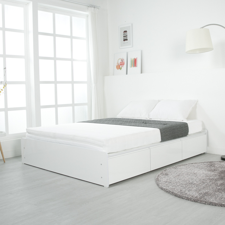 루시퍼무헤드수납형침대프레임(슈퍼싱글/퀸)