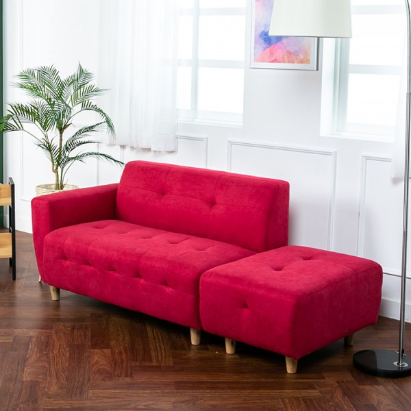 (단독특가/익일배송) 에일라텍스폼2인용쇼파(스툴포함)