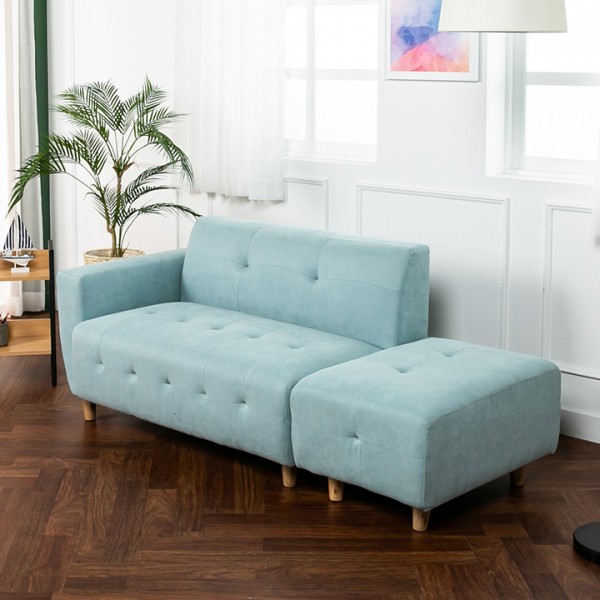 (단독특가/익일배송) 에일라텍스폼2인용쇼파(스툴포함)