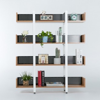 키트철제선반책장1200(내추럴/아카시아)