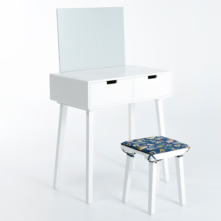 (익일배송) 모노화장대세트(구성:거울+화장대+스툴)