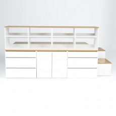 (착불) 데니스수납평상형SS침대프레임(DNSSET10)