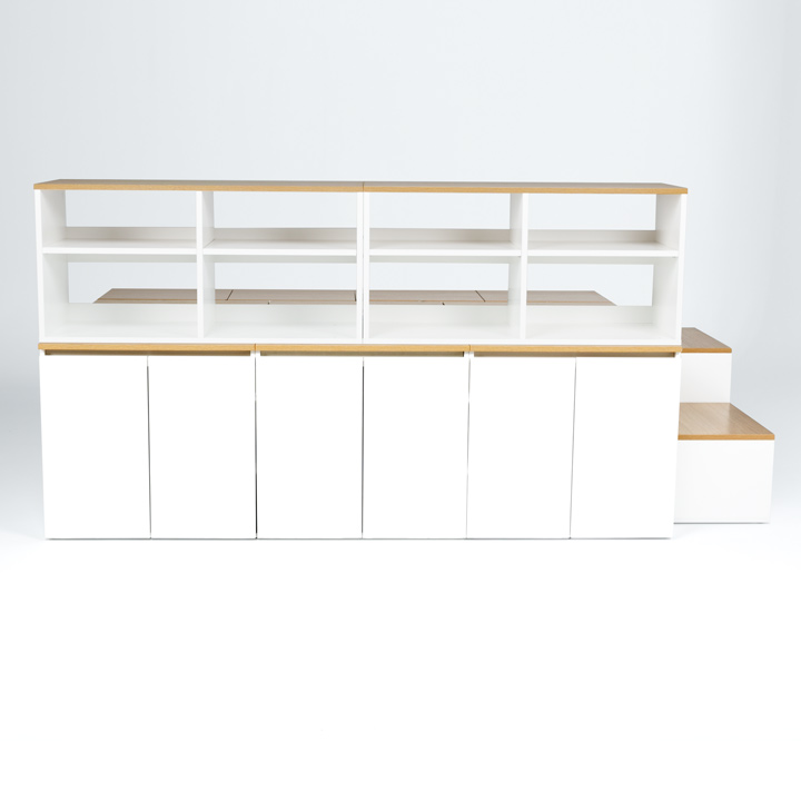 (착불) 데니스수납평상형SS침대프레임(DNSSET10)