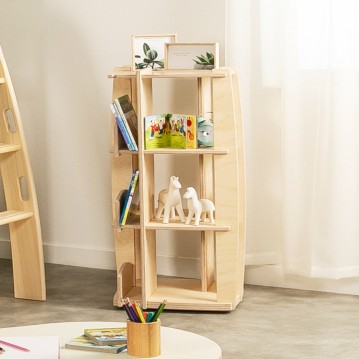 루루자작나무회전책장