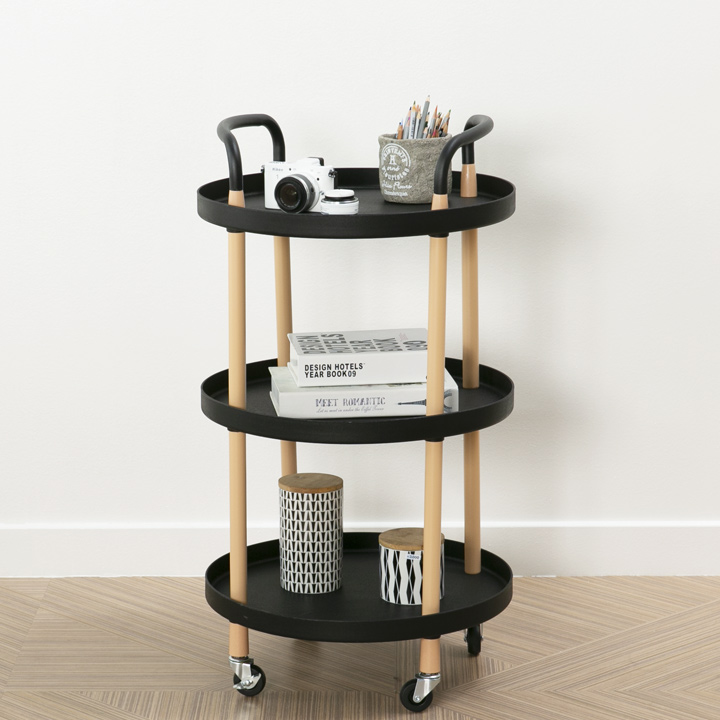 (한정수량특가/택배배송) 카더라운드3단트롤리