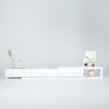 (단종특가/익일배송) 닉스하이글로시확장형거실장(2200~2700)