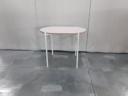 [샘플상품_A등급] 201214-14(IC) 자작나무핑크+화이트테이블 가로900*깊이600*높이730