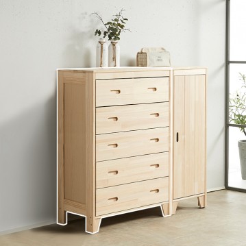 (착불) 에셔뉴송원목5단서랍장