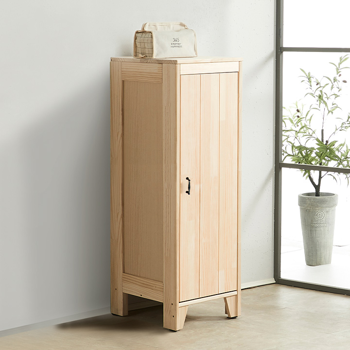 (착불) 에셔뉴송원목3단틈새수납장