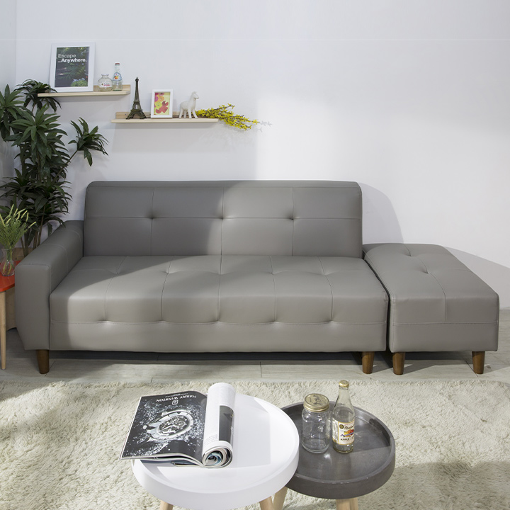 (익일배송) 데일리3인용라텍스폼PU쇼파(스툴포함)