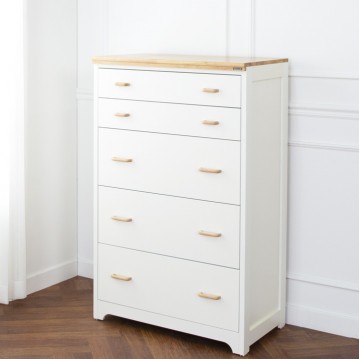 하리쉬3자5단원목서랍장(내추럴)