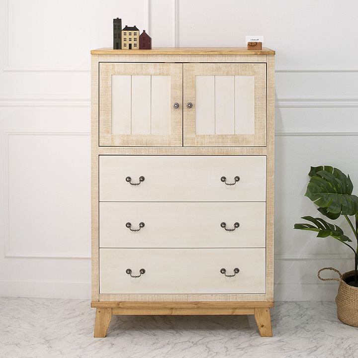 로망스원목양문서랍장