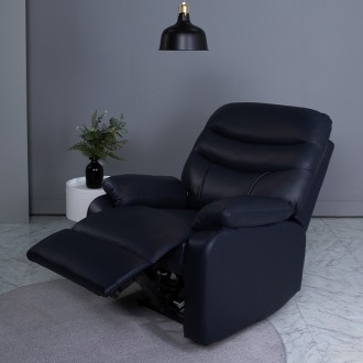 (NEW) 럭스천연면피소가죽1인용전동리클라이너(전동)