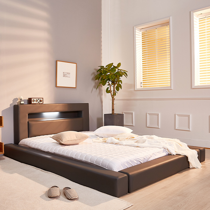 (착불)버드저상형침대오픈형(퀸)(일반형/LED형)