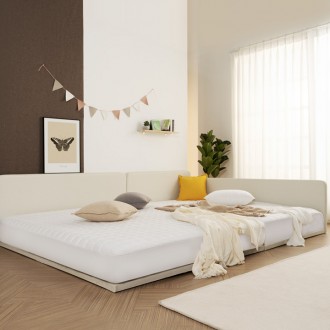 (착불)홀릭높이조절슬림패밀리침대