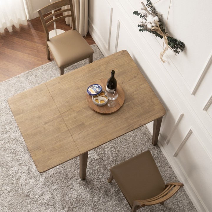 (단독한정수량) 프릴접이식확장형2인식탁테이블