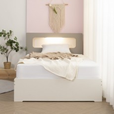 (착불) 브릭스LED조명수납침대(슈퍼싱글)