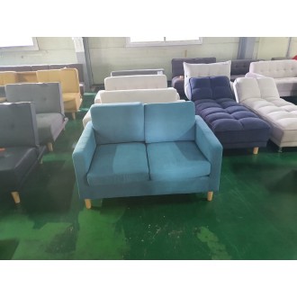 [B등급] 210804-5 까페라텍스폼 2인소파_패브릭_블루