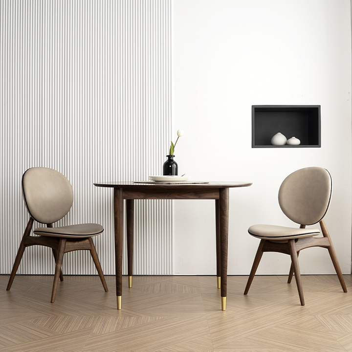 루체호두나무원형식탁세트(1000/1100/1200)