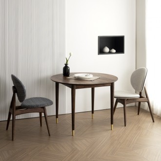 루체호두나무원형식탁세트(1000/1100/1200)