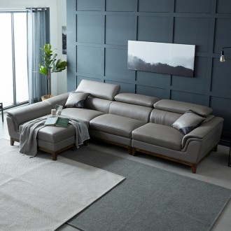 (착불) 프레드에어레더4인용쇼파