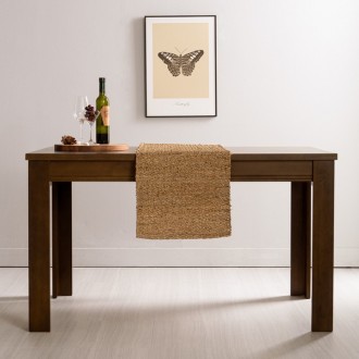 세미고무나무원목4인용식탁테이블