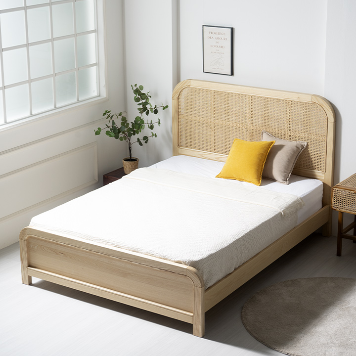 (착불) 셀레네라탄원목침대(Q)