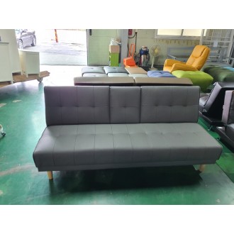 [B등급] 211019-2 맥심컵홀더소파베드_인조가죽_그레이