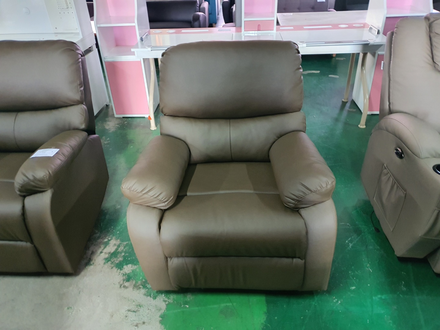 [B등급] 211019-18 파브1인용리클라이너_카키그레이