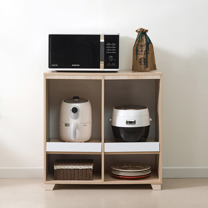 (착불) 리미트다용도3단렌지대(오픈형,서랍형)