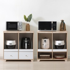 (착불) 리미트다용도3단렌지대(오픈형,서랍형)