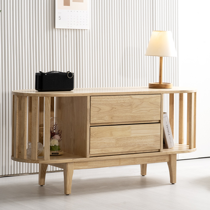 템플원목2단거실장1200