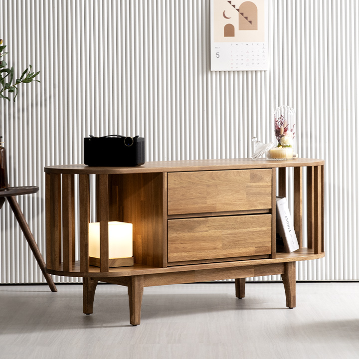 템플원목2단거실장1200